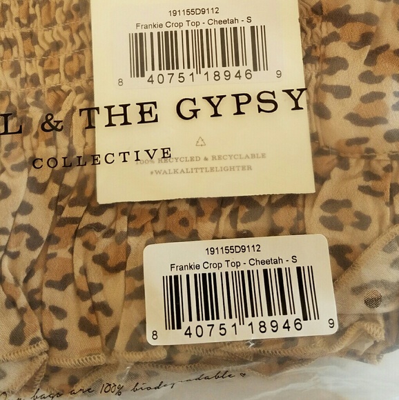 New spell designs frankie crop top cheetah S gypsy - Picture 13 of 14